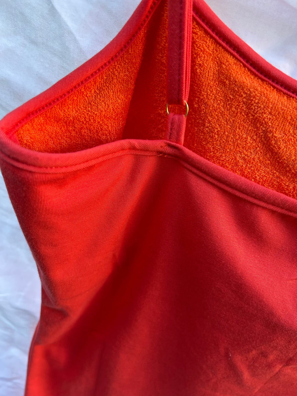 Organic Nursing Camisole for Postpartum Comfort & Leak Protection | Burnt Orange